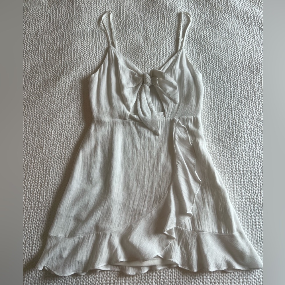 White mini dress